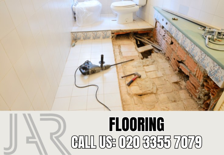 Bathroom Flooring Installation by Harlesden Bathroom Fitters